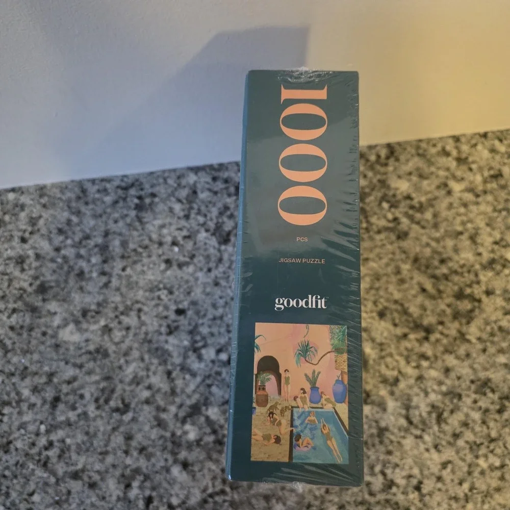 Goodfit Oasis 1000 Piece Jigsaw Puzzle Pool Women Swimmers Multi Color New